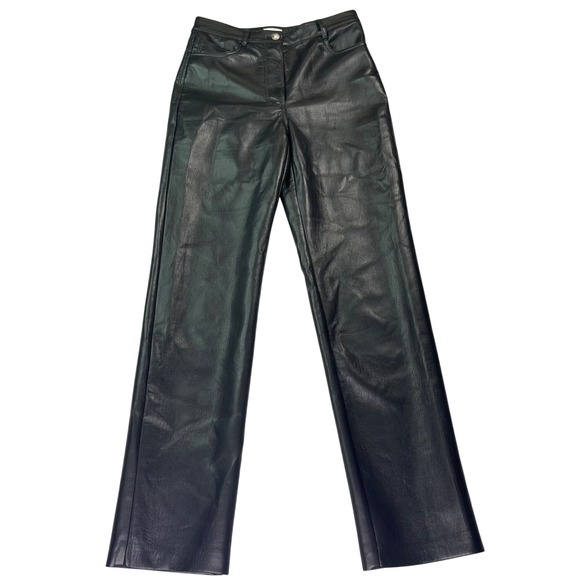 Wilfred Pants - Wilfred Aritzia Black Faux Leather Pants, Women SZ 4, chic, sleek, edgy